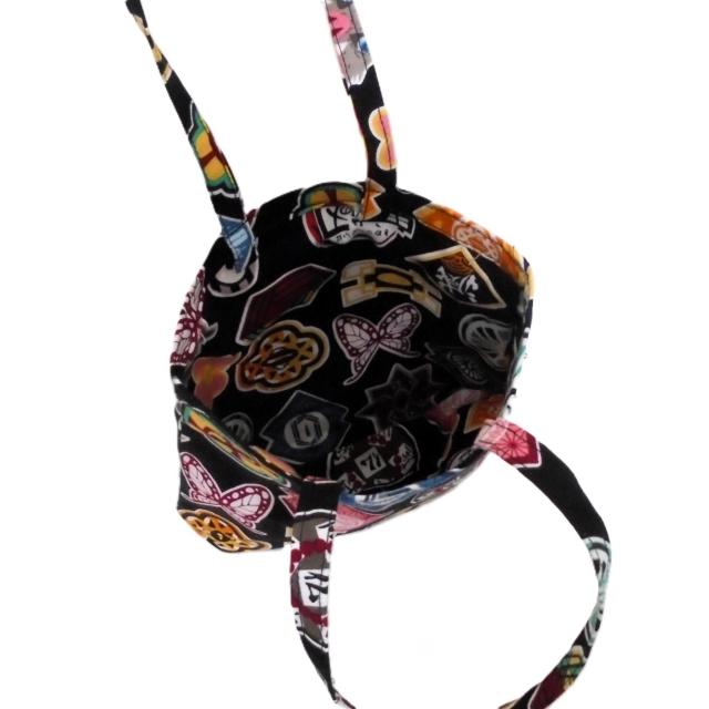 ◆小サイズ◆鬼滅の刃×黒地◆エコバッグ サブバッグ < 女性ファッション ◆小サイズ◆鬼滅の刃×黒地◆エコバッグ サブバッグ < 女性ファッションの