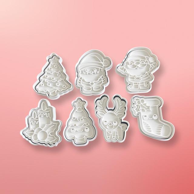 クリスマスの形 サンタクロース クッキー型 7個セット 抜き型粘土型 お菓子作り < インテリア/ライフ クリスマスの形 サンタクロース クッキー型 7個セット 抜き型粘土型 お菓子作り < インテリア/ライフの