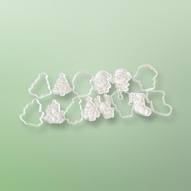 クリスマスの形 サンタクロース クッキー型 7個セット 抜き型粘土型 お菓子作り < インテリア/ライフ クリスマスの形 サンタクロース クッキー型 7個セット 抜き型粘土型 お菓子作り < インテリア/ライフの