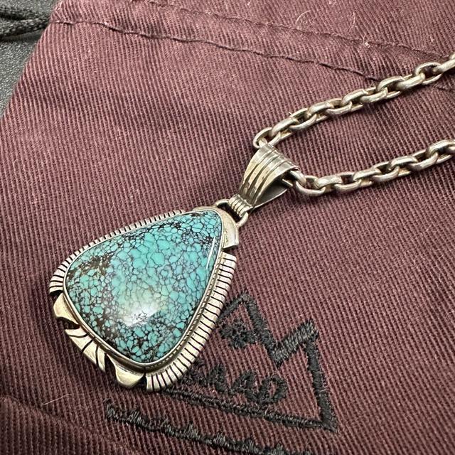 【SAAD】天然石 ターコイズ シルバー チェーン ネックレス < 男性アクセサリー/時計 【SAAD】天然石 ターコイズ シルバー チェーン ネックレス < 男性アクセサリー/時計の