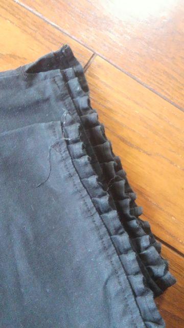【即決】BLACK&裾フリル◆夏コットンハーフパンツ◆W64 < 女性ファッション  【即決】BLACK&裾フリル◆夏コットンハーフパンツ◆W64 < 女性ファッションの
