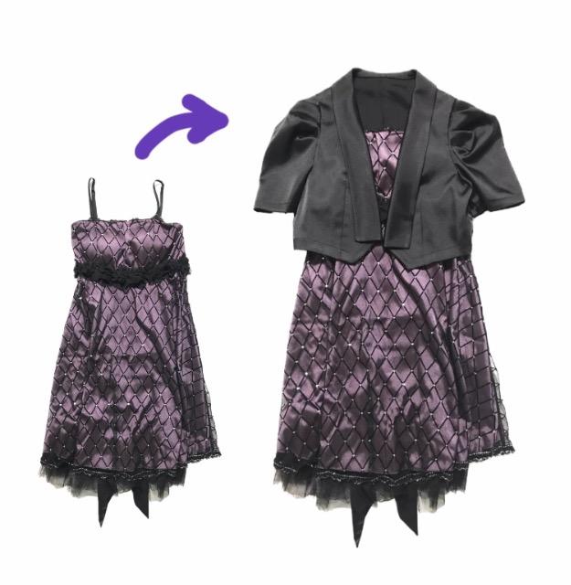 サテンショートジャケット〓肩が出るドレスに!黒(M)新品〓 < 女性ファッション サテンショートジャケット〓肩が出るドレスに!黒(M)新品〓 < 女性ファッションの