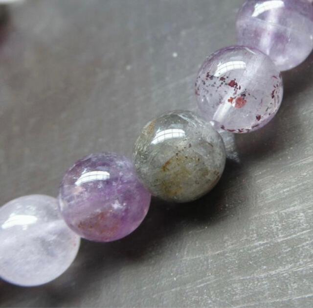 8.5ミリ玉 スーパーセブンブレスレット 天然石 < 女性アクセサリー/時計 8.5ミリ玉 スーパーセブンブレスレット 天然石 < 女性アクセサリー/時計の