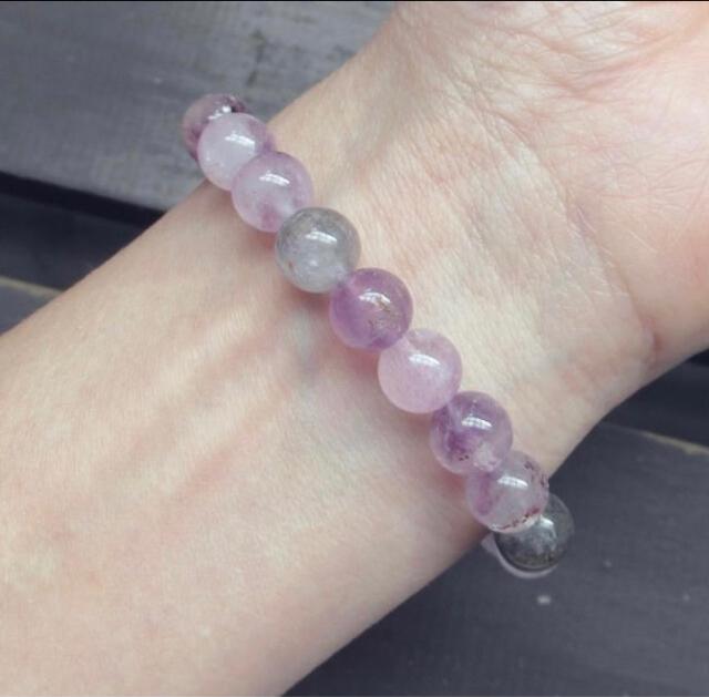 8.5ミリ玉 スーパーセブンブレスレット 天然石 < 女性アクセサリー/時計 8.5ミリ玉 スーパーセブンブレスレット 天然石 < 女性アクセサリー/時計の