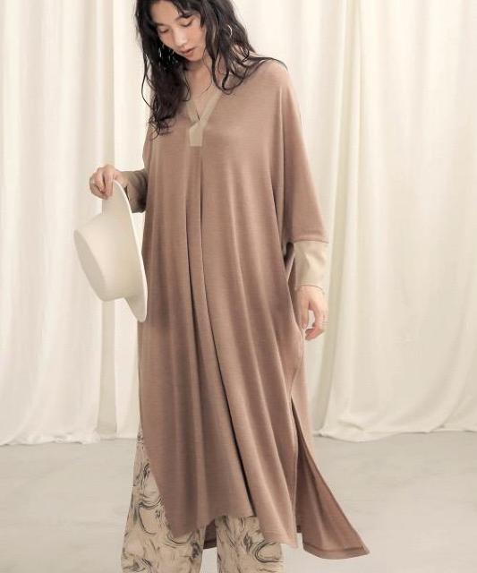 ブージュルードB a bサテン切り替え素敵スリットワンピ新品 < ブランド ブージュルードB a bサテン切り替え素敵スリットワンピ新品 < ブランドの