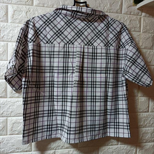 レトロガール★新品★チェック柄ショート丈オーバーシャツ < ブランド  レトロガール★新品★チェック柄ショート丈オーバーシャツ < ブランドの