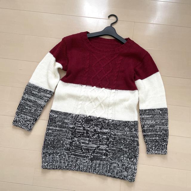 CECIL Mc BEE ブロック配色 ニット トップス < ブランド CECIL Mc BEE ブロック配色 ニット トップス < ブランドの