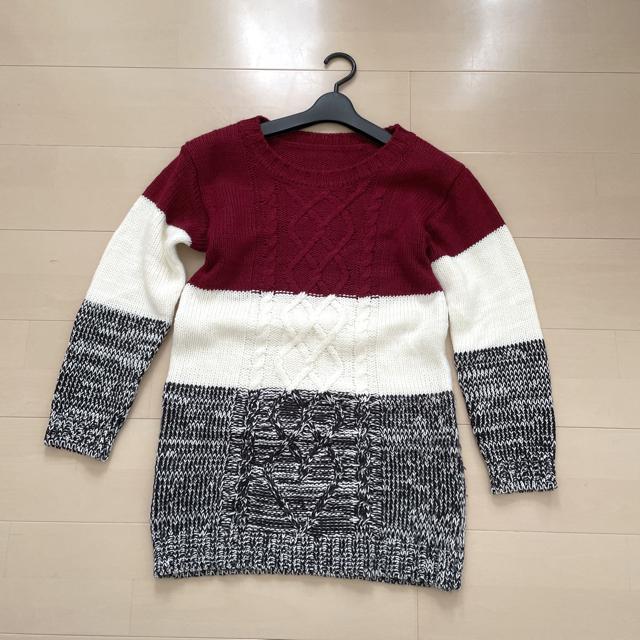 CECIL Mc BEE ブロック配色 ニット トップス < ブランド CECIL Mc BEE ブロック配色 ニット トップス < ブランドの