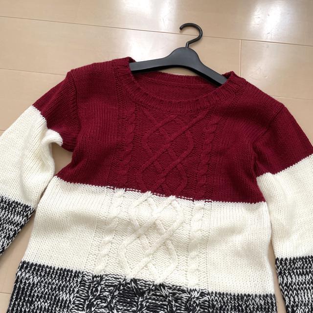 CECIL Mc BEE ブロック配色 ニット トップス < ブランド CECIL Mc BEE ブロック配色 ニット トップス < ブランドの