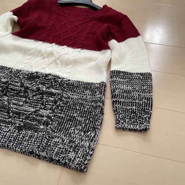 CECIL Mc BEE ブロック配色 ニット トップス < ブランド CECIL Mc BEE ブロック配色 ニット トップス < ブランドの