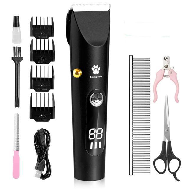 ペット用バリカン 犬用 犬猫グルーミングバリカン 低騒音 低振動 切れ味抜群 長さ調節 充電式 コードレス トリミング(ブラック) < ペット/手芸/園芸  ペット用バリカン 犬用 犬猫グルーミングバリカン 低騒音 低振動 切れ味抜群 長さ調節 充電式 コードレス トリミング(ブラック)  < ペット/手芸/園芸の