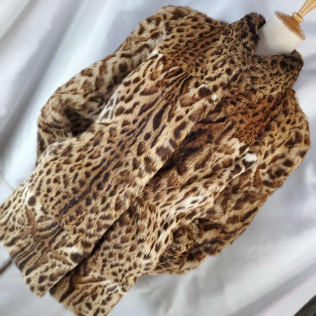 送料込み★高級毛皮★レオパードキャットファーコート/ジャケット★F★ < 女性ファッション  送料込み★高級毛皮★レオパードキャットファーコート/ジャケット★F★ < 女性ファッションの