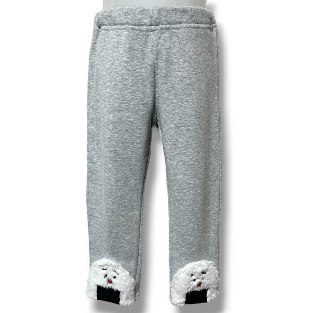 【mimorand/100】裾ファーおにぎりデザイン裏起毛スウェットパンツ < キッズ/ベビー 【mimorand/100】裾ファーおにぎりデザイン裏起毛スウェットパンツ < キッズ/ベビーの