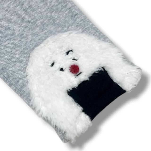 【mimorand/100】裾ファーおにぎりデザイン裏起毛スウェットパンツ < キッズ/ベビー 【mimorand/100】裾ファーおにぎりデザイン裏起毛スウェットパンツ < キッズ/ベビーの