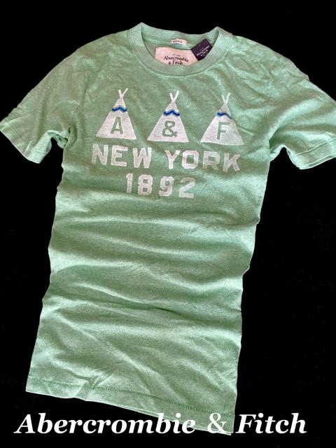 【Abercrombie & Fitch】アバクロ Vintage Printed XL Musle Fit /Green < ブランド  【Abercrombie & Fitch】アバクロ Vintage Printed XL Musle Fit /Green < ブランドの