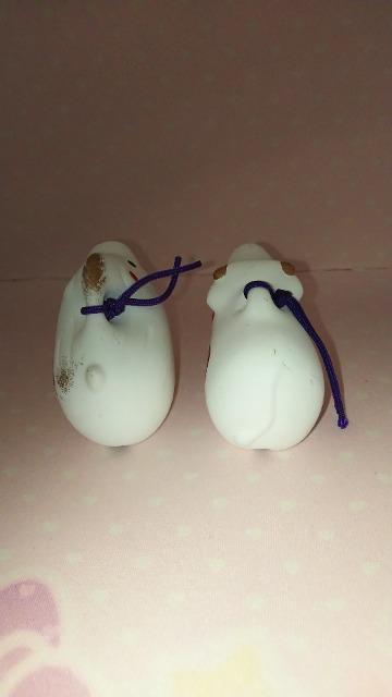 干支ミニ土鈴2個セット亥年猪、丑年牛高さ約6cm前後 < インテリア/ライフ 干支ミニ土鈴2個セット亥年猪、丑年牛高さ約6cm前後 < インテリア/ライフの