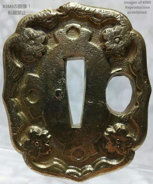 九八式軍刀の鍔 真鍮製 桜 九八式軍刀 B Gunto Tsuba 軍装美術 98式軍刀 旧日本軍 Type 98 miliのつば < インテリア/ライフ  九八式軍刀の鍔 真鍮製 桜 九八式軍刀 B Gunto Tsuba 軍装美術 98式軍刀 旧日本軍 Type 98 miliのつば  < インテリア/ライフの