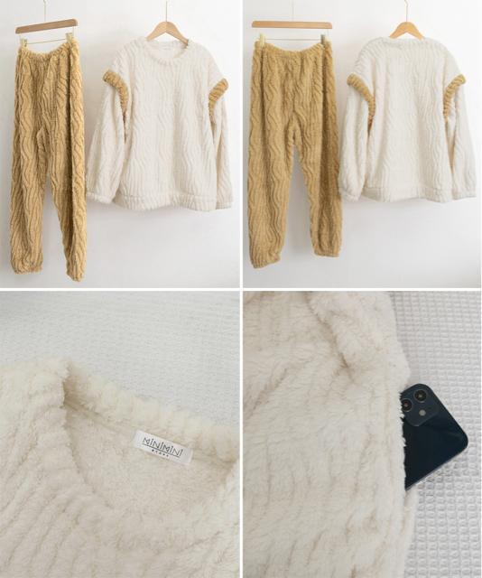 送料無料 新品 フリースパジャマ レディース 上下セット < 女性ファッション  送料無料 新品 フリースパジャマ レディース 上下セット < 女性ファッションの