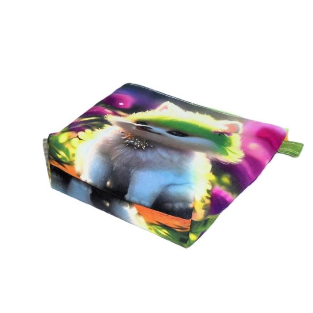 【21p幅】◆ポメラニアン◆メルヘングリーン・薔薇◆両面同柄ファスナーポーチ < 女性ファッション 【21p幅】◆ポメラニアン◆メルヘングリーン・薔薇◆両面同柄ファスナーポーチ < 女性ファッションの