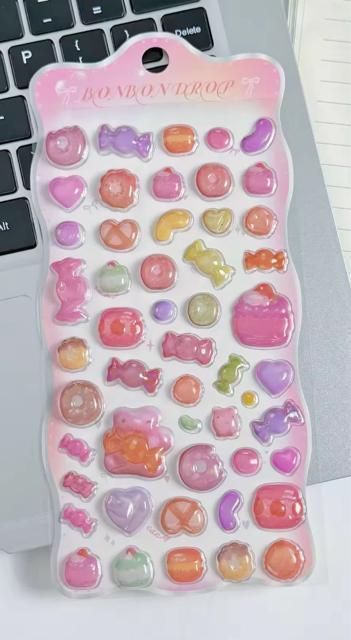 4枚セット 【新品】 3D 立体 ぷくぷく ぷっくり シール < ホビー 4枚セット 【新品】 3D 立体 ぷくぷく ぷっくり シール < ホビーの