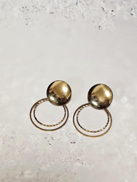 (252) 【新品】 ダブルサークル メタルスタッドピアス < 女性アクセサリー/時計 (252) 【新品】 ダブルサークル メタルスタッドピアス < 女性アクセサリー/時計の