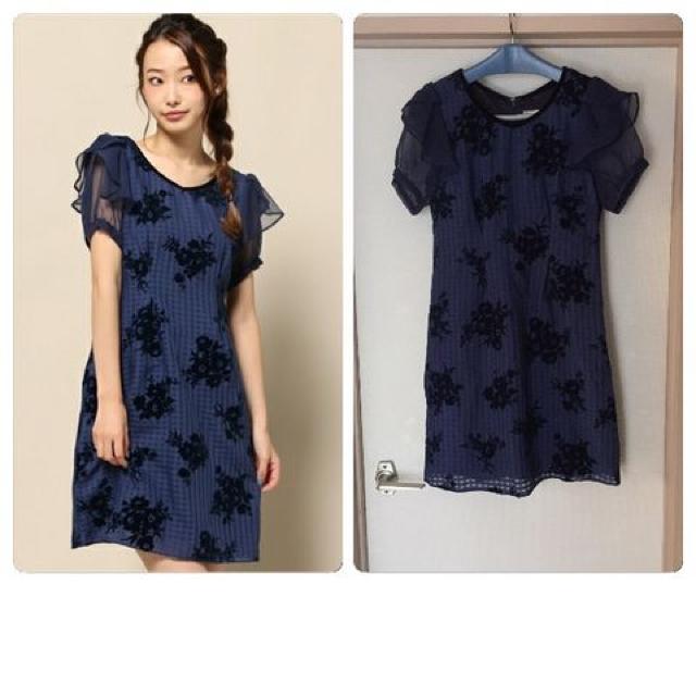 新品タグ付きミッシュマッシュ 花柄フロッキーOP < ブランド 新品タグ付きミッシュマッシュ 花柄フロッキーOP < ブランドの