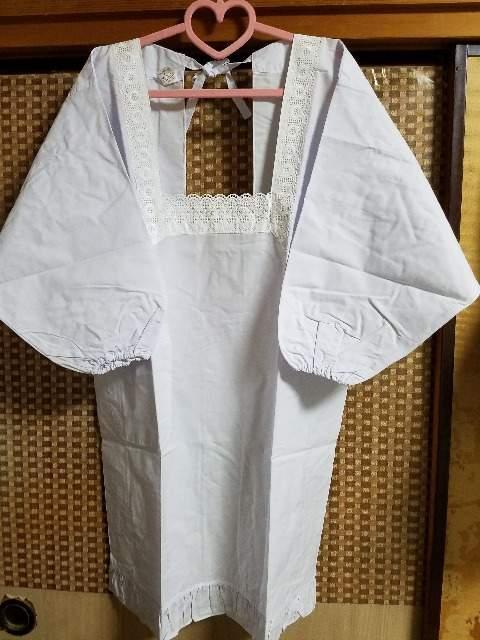 未使用☆割烹着*90p表記☆昭和レトロ < 女性ファッション  未使用☆割烹着*90p表記☆昭和レトロ  < 女性ファッションの