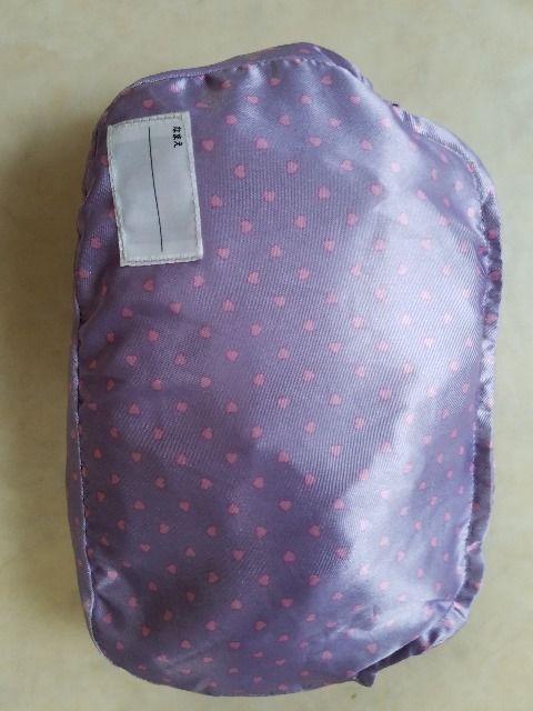 美品♪女の子☆110pレインコート(薄紫×ピンクハート柄)ポーチ入 < キッズ/ベビー  美品♪女の子☆110pレインコート(薄紫×ピンクハート柄)ポーチ入 < キッズ/ベビーの