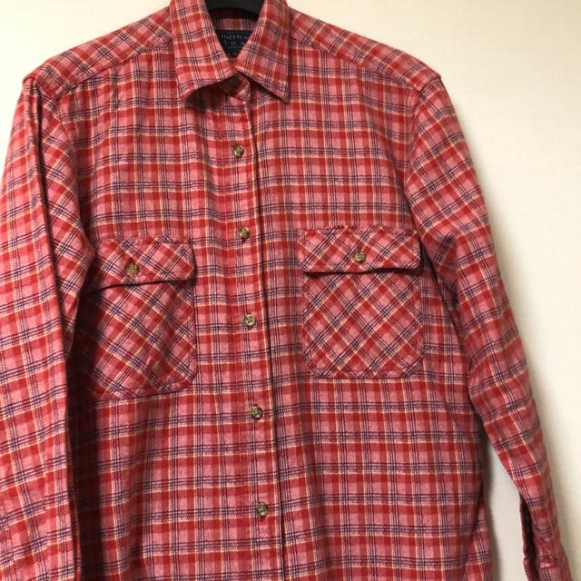 送料無料 レディーストップス シャツ Mサイズ チェックシャツ 長袖シャツ < 女性ファッション 送料無料 レディーストップス シャツ Mサイズ チェックシャツ 長袖シャツ < 女性ファッションの