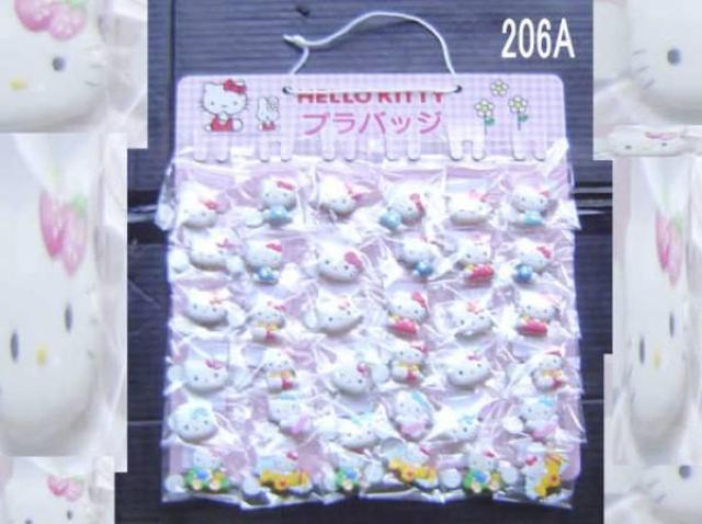 HELLO KITTYダイカットプラバッジ < おもちゃ  HELLO KITTYダイカットプラバッジ  < おもちゃの