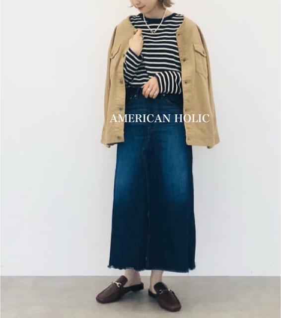 新品 AMERICAN HOLIC★ノーカラージャケット < 女性ファッション  新品 AMERICAN HOLIC★ノーカラージャケット  < 女性ファッションの