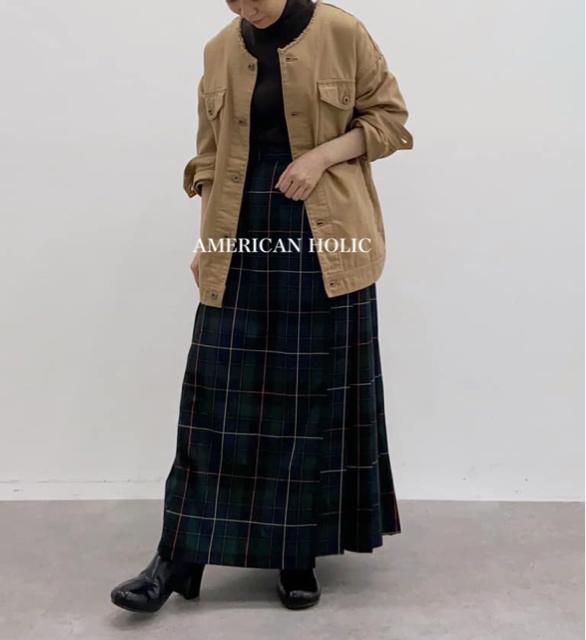 新品 AMERICAN HOLIC★ノーカラージャケット < 女性ファッション  新品 AMERICAN HOLIC★ノーカラージャケット < 女性ファッションの