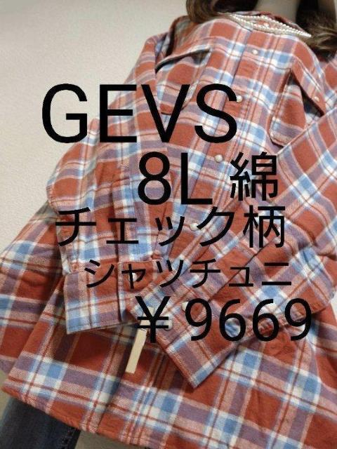 新品タグ8L★GEVS★シャツチュニ < 女性ファッション 新品タグ8L★GEVS★シャツチュニ < 女性ファッションの