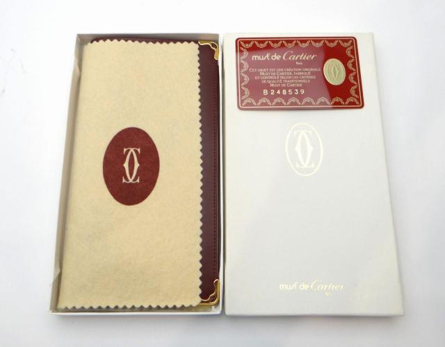 Cartier カルティエ マストライン レザー 二つ折り長財布 札入れ ボルドー<USED>【送料無料】 < ブランド Cartier カルティエ マストライン レザー 二つ折り長財布 札入れ ボルドー<USED>【送料無料】 < ブランドの