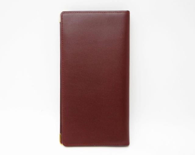 Cartier カルティエ マストライン レザー 二つ折り長財布 札入れ ボルドー<USED>【送料無料】 < ブランド Cartier カルティエ マストライン レザー 二つ折り長財布 札入れ ボルドー<USED>【送料無料】 < ブランドの