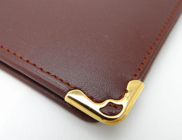 Cartier カルティエ マストライン レザー 二つ折り長財布 札入れ ボルドー<USED>【送料無料】 < ブランド Cartier カルティエ マストライン レザー 二つ折り長財布 札入れ ボルドー<USED>【送料無料】 < ブランドの