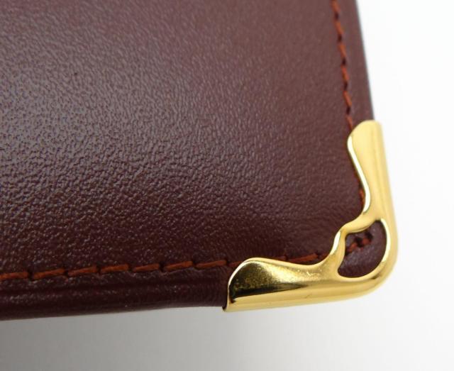 Cartier カルティエ マストライン レザー 二つ折り長財布 札入れ ボルドー<USED>【送料無料】 < ブランド Cartier カルティエ マストライン レザー 二つ折り長財布 札入れ ボルドー<USED>【送料無料】 < ブランドの