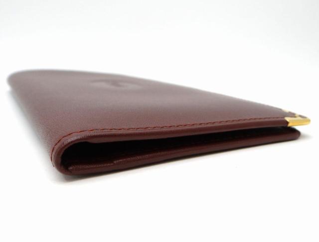 Cartier カルティエ マストライン レザー 二つ折り長財布 札入れ ボルドー<USED>【送料無料】 < ブランド Cartier カルティエ マストライン レザー 二つ折り長財布 札入れ ボルドー<USED>【送料無料】 < ブランドの