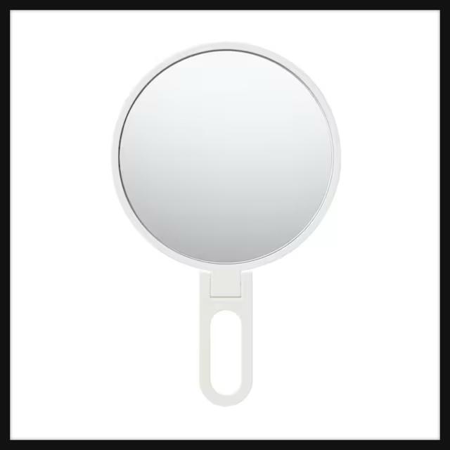 MUJI 無印良品 スチロール 折りたたみ手付きミラー L 手鏡 丸鏡 持ち運びに便利! スタンドミラー < インテリア/ライフ MUJI 無印良品 スチロール 折りたたみ手付きミラー L 手鏡 丸鏡 持ち運びに便利! スタンドミラー < インテリア/ライフの