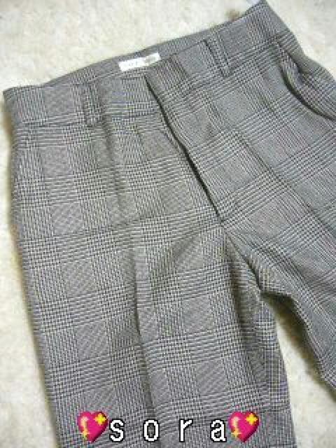 JJ・ViVi系♪美脚 千鳥チェック ワイドパンツ W70 < 女性ファッション JJ・ViVi系♪美脚 千鳥チェック ワイドパンツ W70 < 女性ファッションの