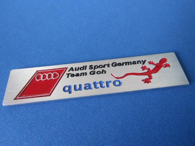 ●Audi アウディsport Team quattroアルミ着色B エンブレム < 自動車/バイク ●Audi アウディsport Team quattroアルミ着色B エンブレム < 自動車/バイク
