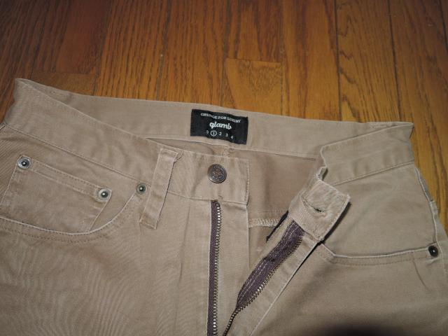 glamb グラム 薄手 パンツ 1 茶系 変形デザイン チノPT < ブランド  glamb グラム 薄手 パンツ 1 茶系 変形デザイン チノPT < ブランドの