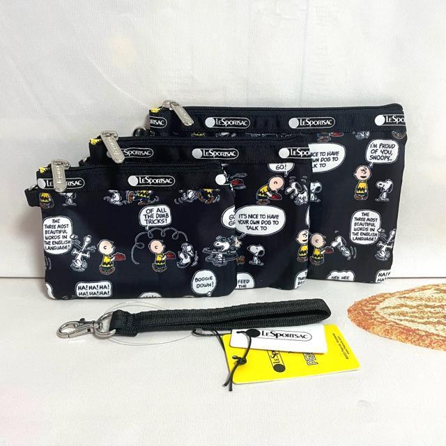 ★新品★LeSportsac レスポートサック スヌーピ ピーナッツパルズ 3連ポーチ コスメポーチ 3455 セット 送料無料 < 女性ファッション  ★新品★LeSportsac レスポートサック スヌーピ ピーナッツパルズ 3連ポーチ コスメポーチ 3455 セット 送料無料 < 女性ファッションの