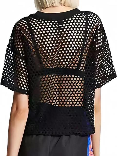 超お買い得1190円★レディース シースルーメッシュクロップトップ 通気性フィッシュネット USAサイズM(日本サイズL相当) < 女性ファッション  超お買い得1190円★レディース シースルーメッシュクロップトップ 通気性フィッシュネット USAサイズM(日本サイズL相当) < 女性ファッションの