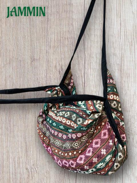 織り柄ショルダーバッグ 男女兼用 エスニック アジアン 大きめ 鞄 < 女性ファッション 織り柄ショルダーバッグ 男女兼用 エスニック アジアン 大きめ 鞄 < 女性ファッションの