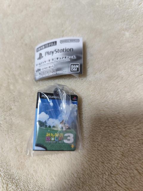 PlayStation ゲームパッケージ ミニチュアチャーム みんなのGOLF3 < ホビー PlayStation ゲームパッケージ ミニチュアチャーム みんなのGOLF3 < ホビーの