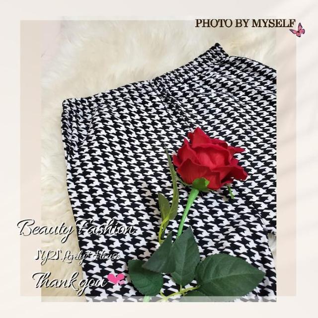 〜3L4L*千鳥格子ストレッチレギンス*白黒 < 女性ファッション 〜3L4L*千鳥格子ストレッチレギンス*白黒 < 女性ファッションの