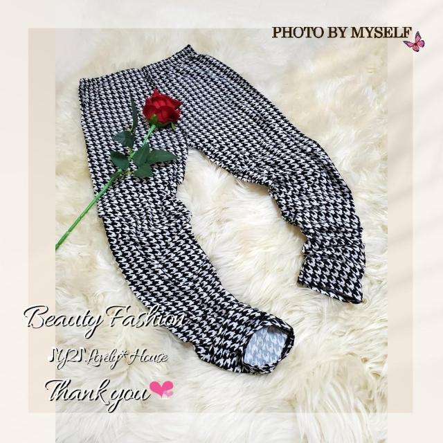 〜3L4L*千鳥格子ストレッチレギンス*白黒 < 女性ファッション 〜3L4L*千鳥格子ストレッチレギンス*白黒 < 女性ファッションの