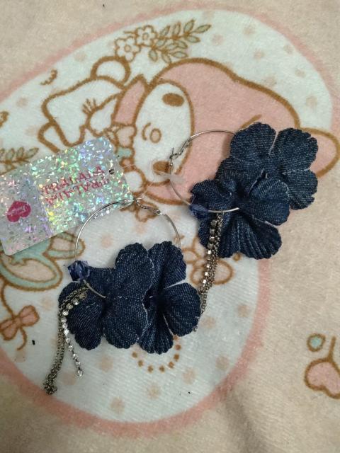TRALALA☆デニム花フープピアス < ブランド TRALALA☆デニム花フープピアス < ブランドの