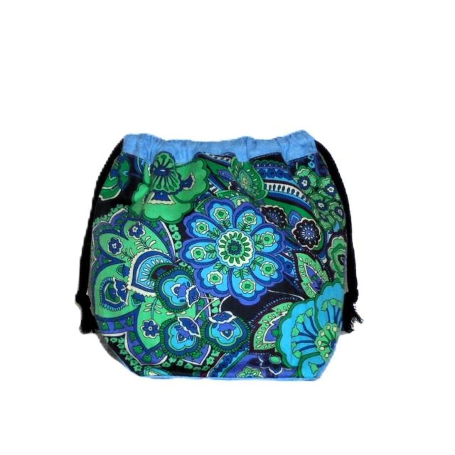 【底マチ幅が広い巾着】◆ヴェラブラッドリー◆【Blue Rhapsody】ブルー < 女性ファッション 【底マチ幅が広い巾着】◆ヴェラブラッドリー◆【Blue Rhapsody】ブルー < 女性ファッションの